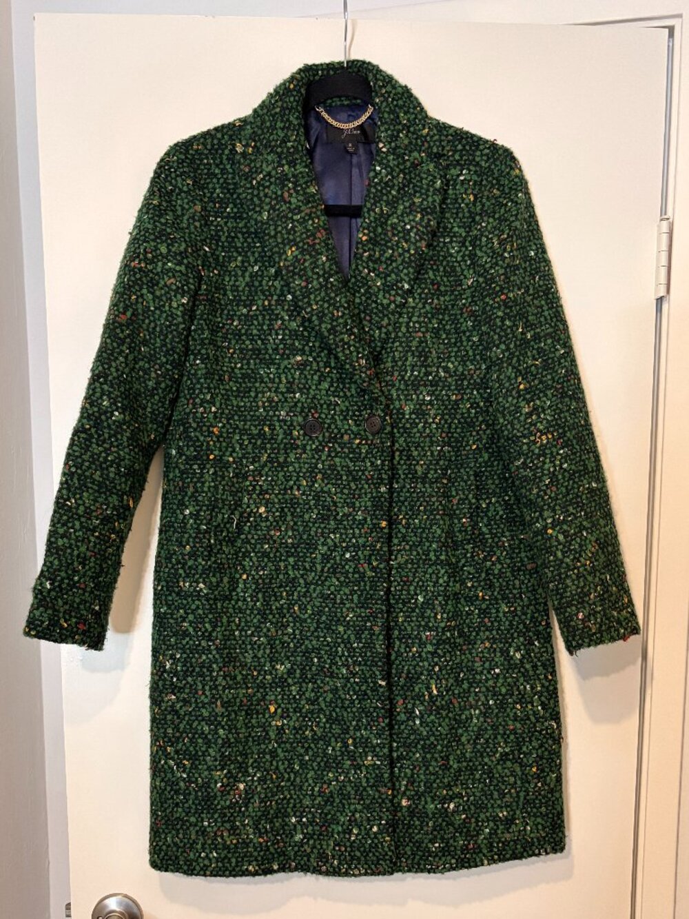 J. Crew Daphne Topcoat in Italian Tweed
